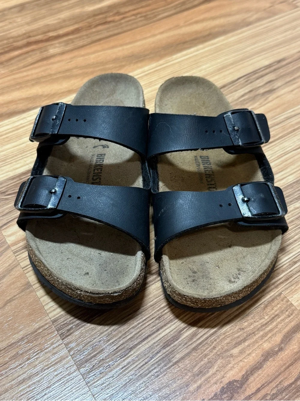 Birkenstock Black Two-Strap Kids Sandals, Sz 32